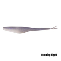 Berkley Gulp jerkshad, opening night (manufacturer shared-size colour illustration)