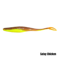 Berkley Gulp jerkshad, satay chicken (manufacturer shared-size colour illustration)
