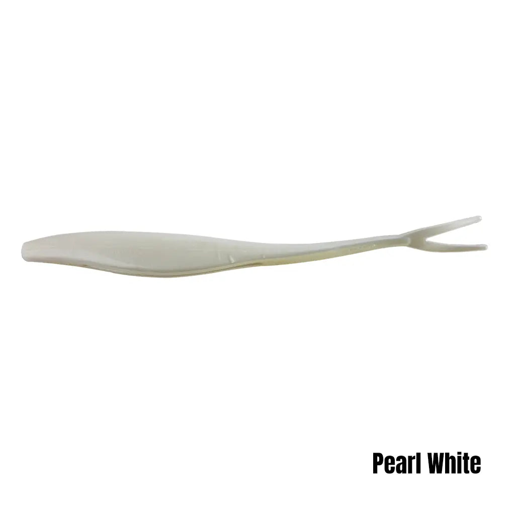 Berkley Gulp jerkshad, Pearl White (manufacturer shared-size colour illustration)