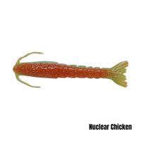 Berkley Gulp shrimp, Nuclear Chicken (manufacturer shared-size colour illustration)