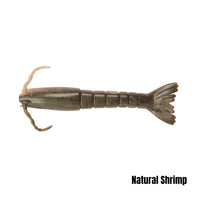 Berkley Gulp shrimp, natural shrimp (manufacturer shared-size colour illustration)