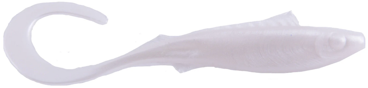 Berkley Powerbait Nemesis Curl Tail 6.5in / Pearl White