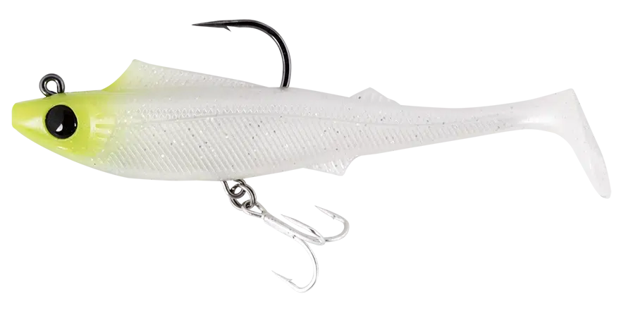 Berkley Shimma Pro Rig 4.5in / Chart White Silver