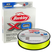 Berkley X9 braid Flame Green; strength and length selected separately