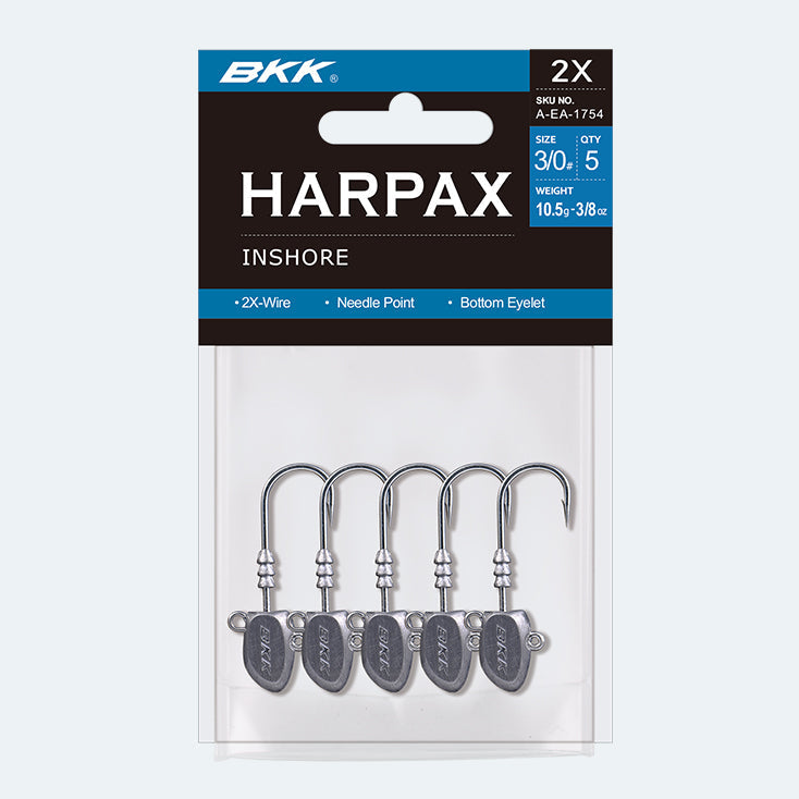 BKK Harpax Inshore 3/0 10.5g jighead package