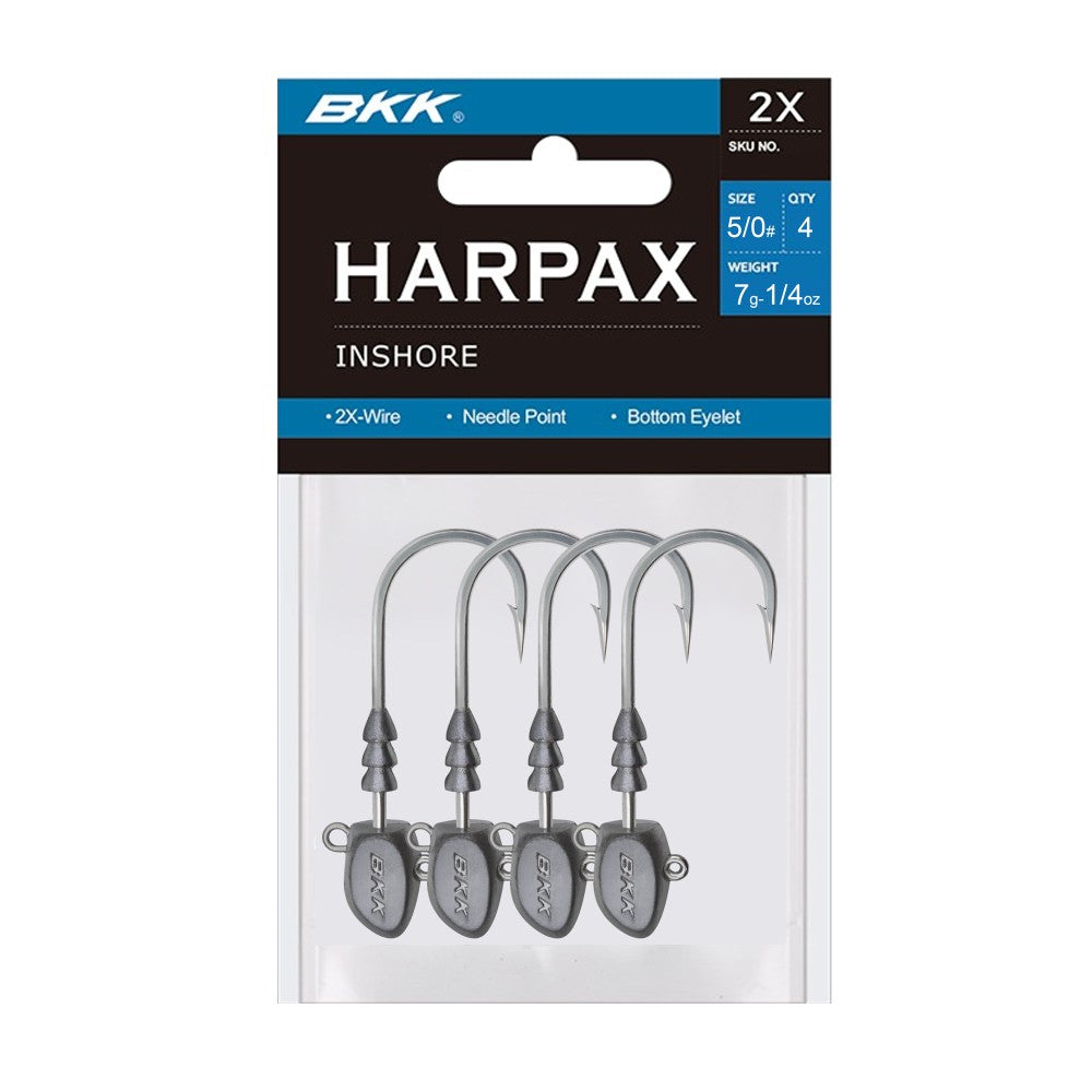 BKK Harpax Inshore 5/0 7g jighead package