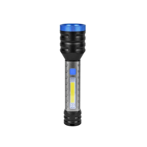 Brillar 200-lumen rechargeable LED flashlight with side work light