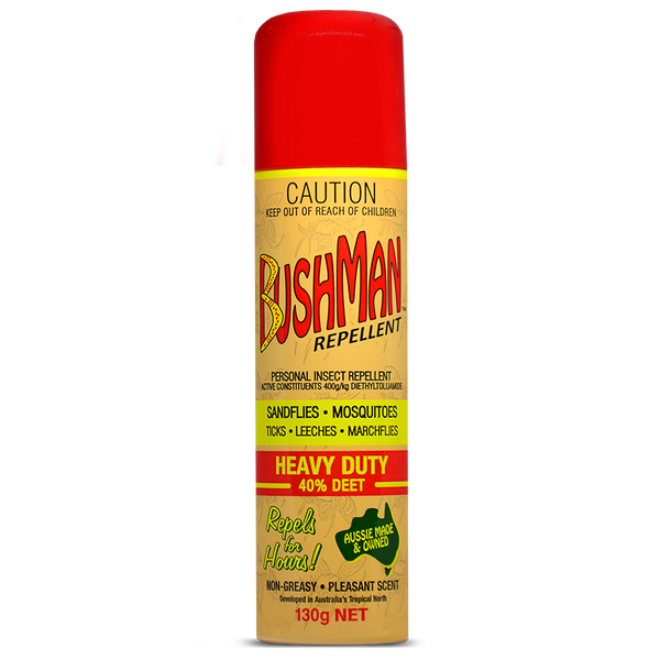 Bushman Heavy Duty 40% DEET insect repellent aerosol 130g