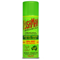 Bushman Plus 20% DEET insect repellent aerosol 150g