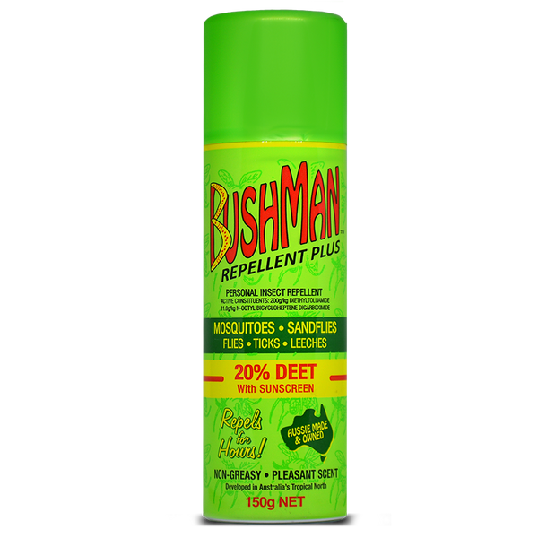 Bushman Plus 20% DEET insect repellent aerosol 150g
