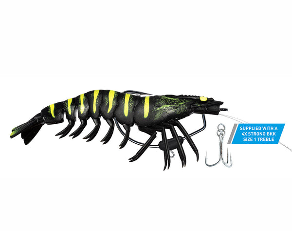 Chasebaits Flick Prawn 180mm 180mm / Black Tiger