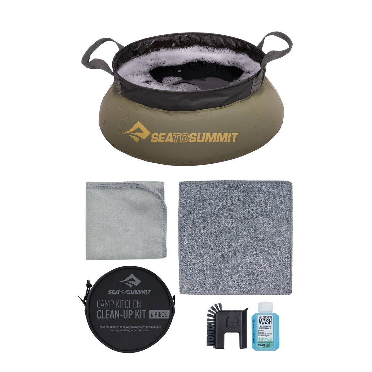Sea to Summit Camp Kitchen Clean Up Kit - 6 Piece