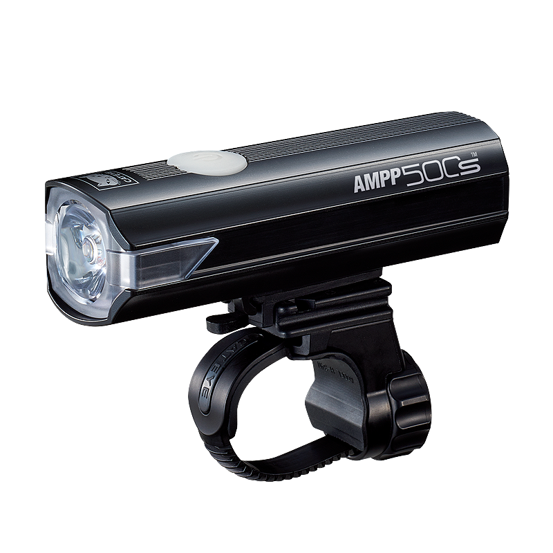CatEye AMPP500S USB-C front bicycle light with FlexTight bracket