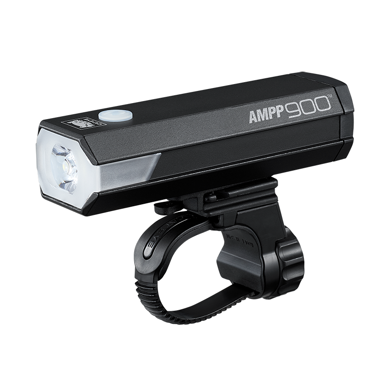 CatEye AMPP900 USB-C front bicycle light with FlexTight bracket