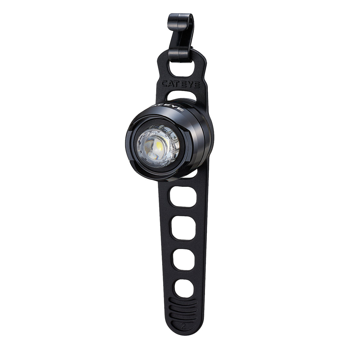CatEye ORB Rechargeable front white bicycle light with rubber mounting strap