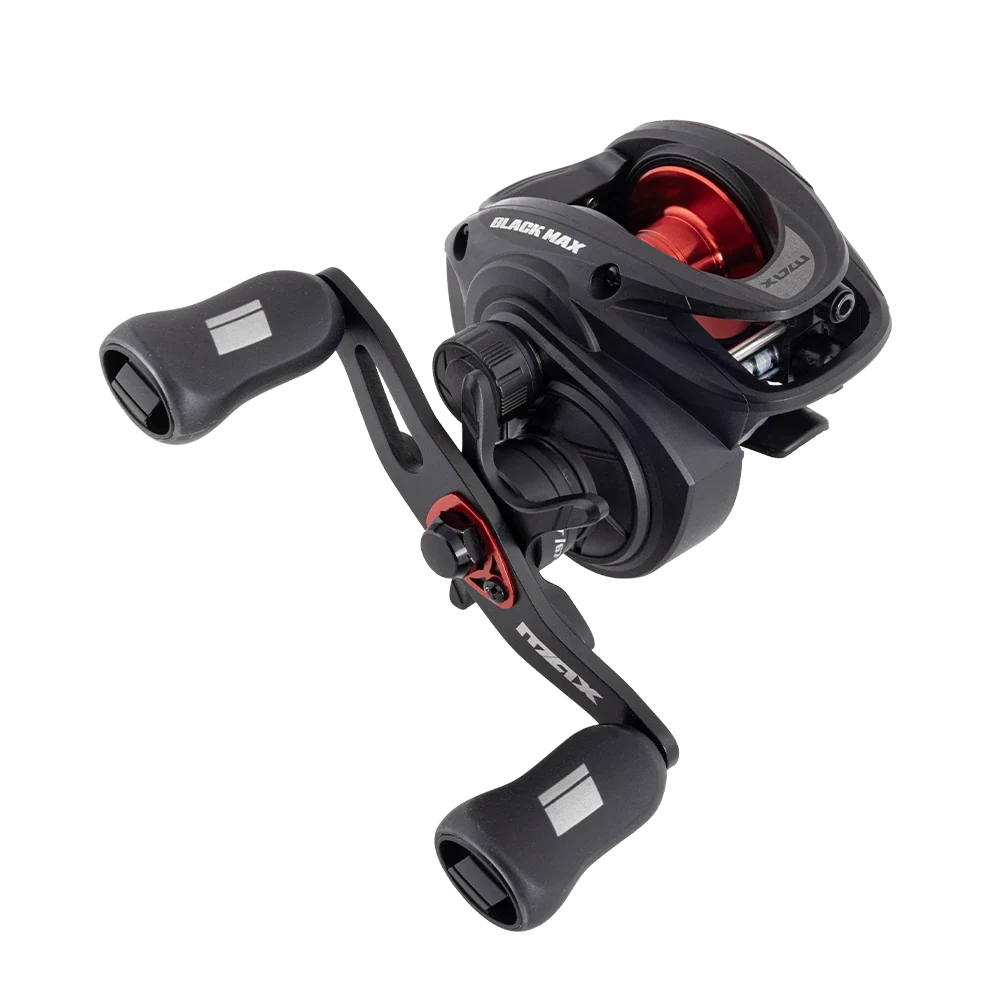 Abu Garcia Black Max5 LP BMAX5LP right-hand reel; rod and braid not pictured.