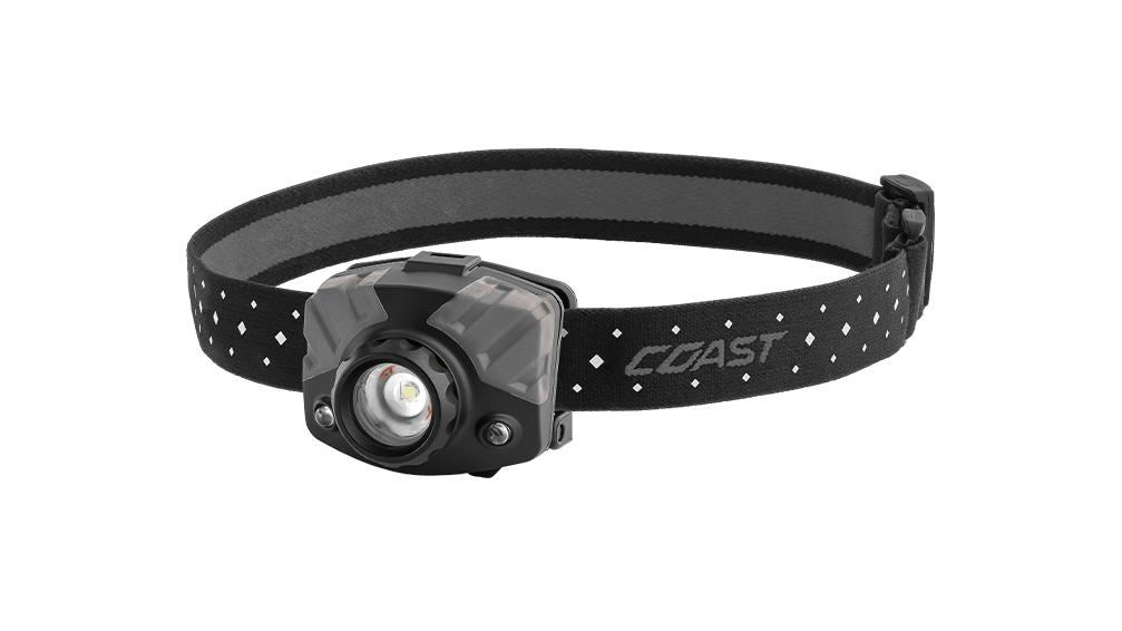 Coast FL78R black and grey rechargeable headlamp, part 21671