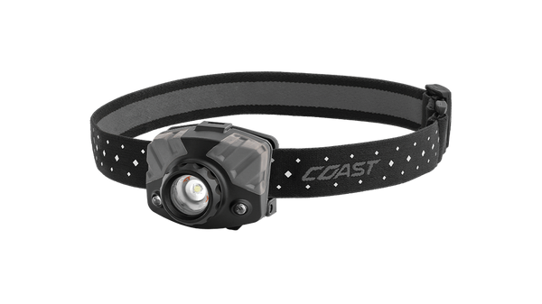 Coast FL78R black and grey rechargeable headlamp, part 21671