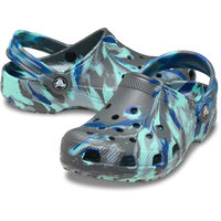 Crocs Kids Classic Marbled Clog Carbon/Multi 207464-0RV - pair view - C11 to J6