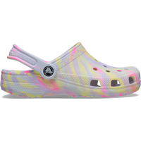 Crocs Kids Classic Marbled Clog Sky Ice/Multi 207464-5GI - side view - C11 to J6