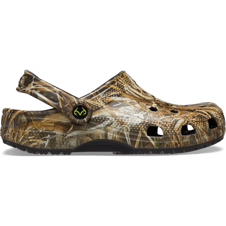 Crocs Realtree MAX-7 Classic Clog in Multi, side view, model 210345-90H
