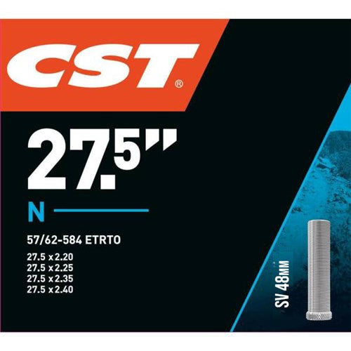 CST 27.5 × 2.20–2.40 inner tube carton marked SV 48 mm