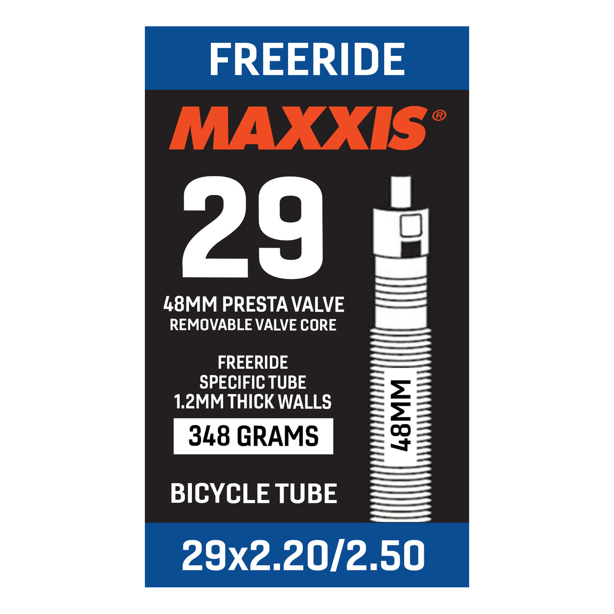 Maxxis Tube 29 x 2.2/2.5 Freeride 48 mm PV - official product image