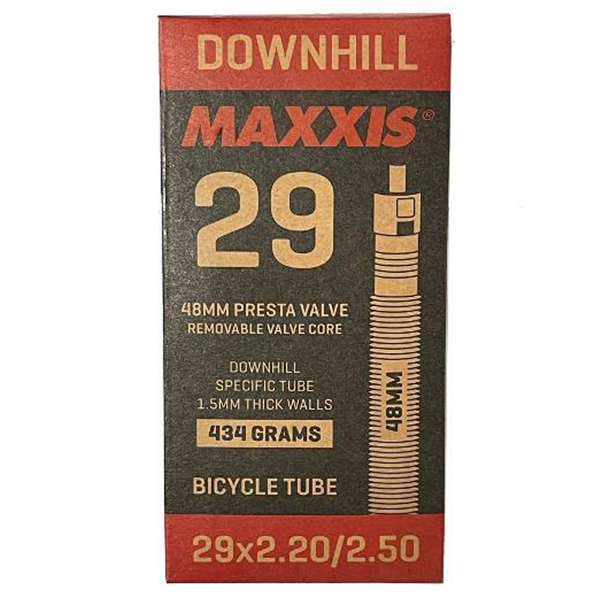 Maxxis Tube 29 x 2.2/2.5 Downhill 48 mm PV - official product image