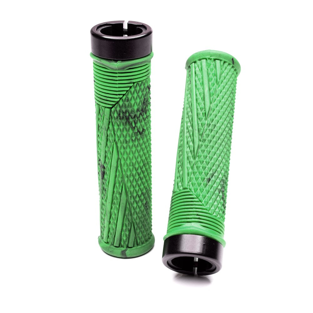 Ryfe Rampage single lock-on grips — Green
