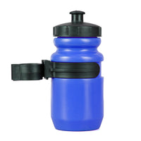 Mini kids bicycle bottle with clip holder — Blue
