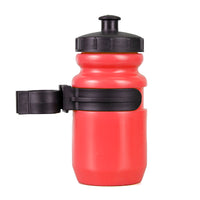 Mini kids bicycle bottle with clip holder — Red