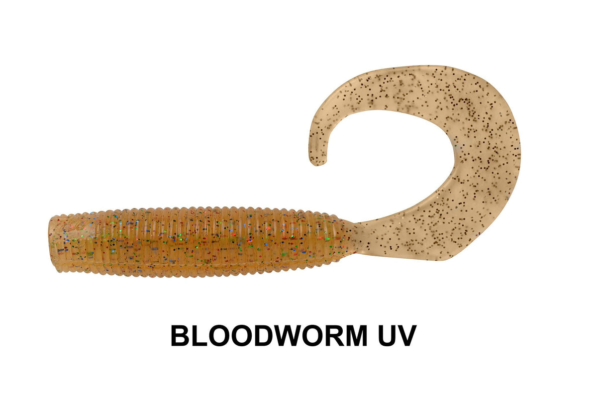 Daiwa Bait Junkie 4in Grub Bloodworm UV
