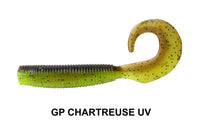 Daiwa Bait Junkie 4in Grub GP Chartreuse UV