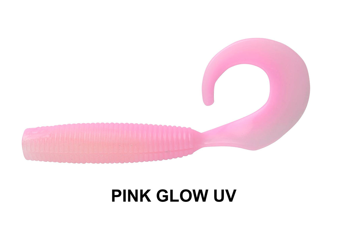 Daiwa Bait Junkie 4in Grub Pink Glow UV