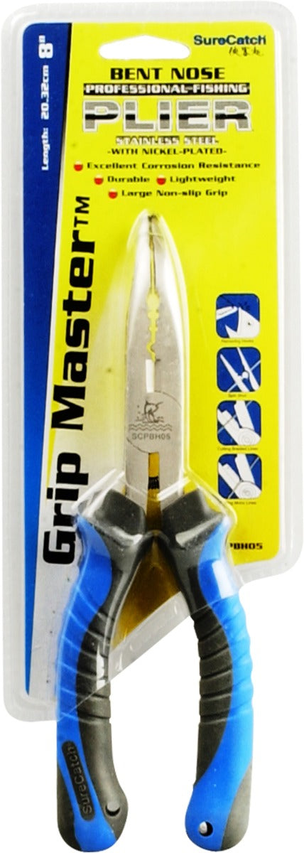 SureCatch Grip Master 8-inch bent-nose pliers, SCPH05