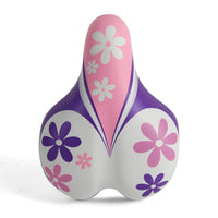 DDK Junior saddle - Flower White/Pink/Purple