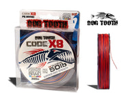 Dog Tooth Code X8 Jigging & Casting Braid, 50 lb, 300 m, Multicolour