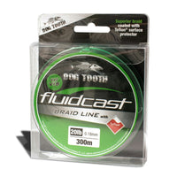 Dog Tooth Fluidcast X4 Hi Vis Green, 20 lb, 300 m, Hi Vis Green