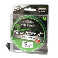 Dog Tooth Fluidcast X4 Hi Vis Green, 20 lb, 150 m, Hi Vis Green