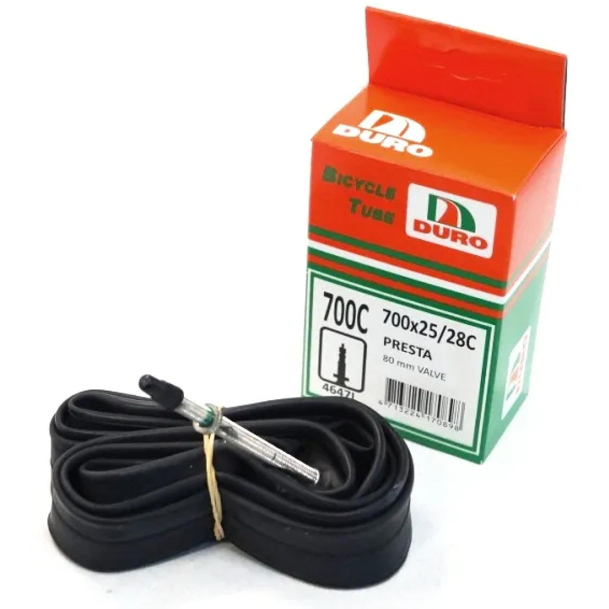 Duro 700 x 25/28c inner tube with 80 mm Presta valve