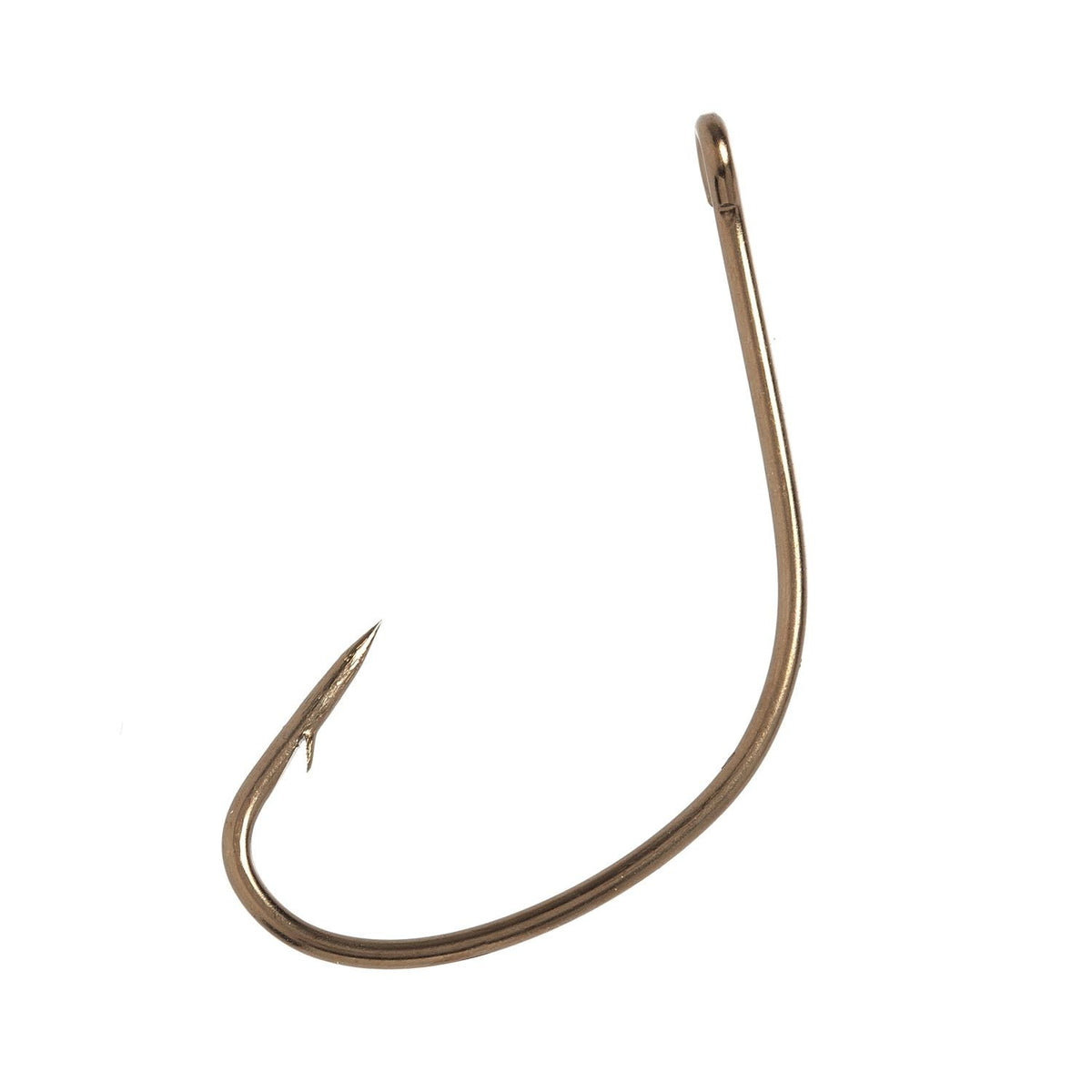 Eagle Claw L141 Lazer Sharp straight eye offset Kahle bronze hook