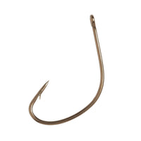 Eagle Claw L141 Lazer Sharp straight eye offset Kahle bronze hook