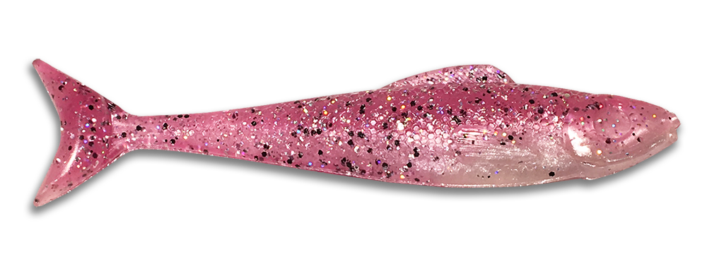 Egret Wedgetail Mullet 5in / Bubblegum Diamond