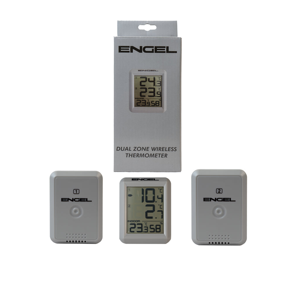 Engel EDTHERMDUAL dual-zone wireless thermometer display and two sensors