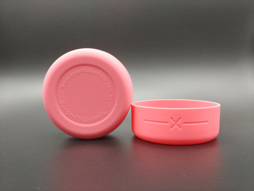 Essential Armour silicone bottle protector in Hibiscus