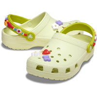 Crocs Classic Friendship Bracelet Kids Clog in Frothy Green