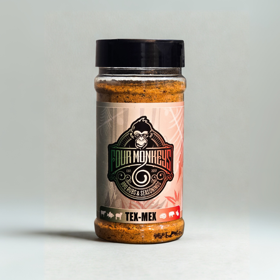 Four Monkeys BBQ Tex-Mex Rub 280g jar