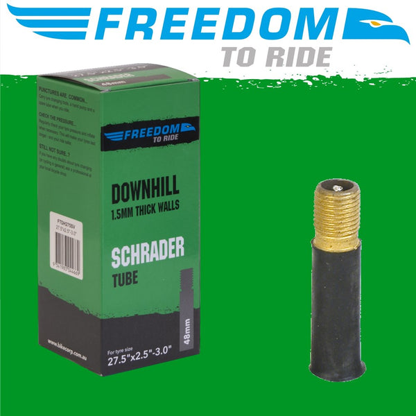 Freedom downhill tube, 27.5 x 2.50–3.0 inches, 48 mm Schrader valve
