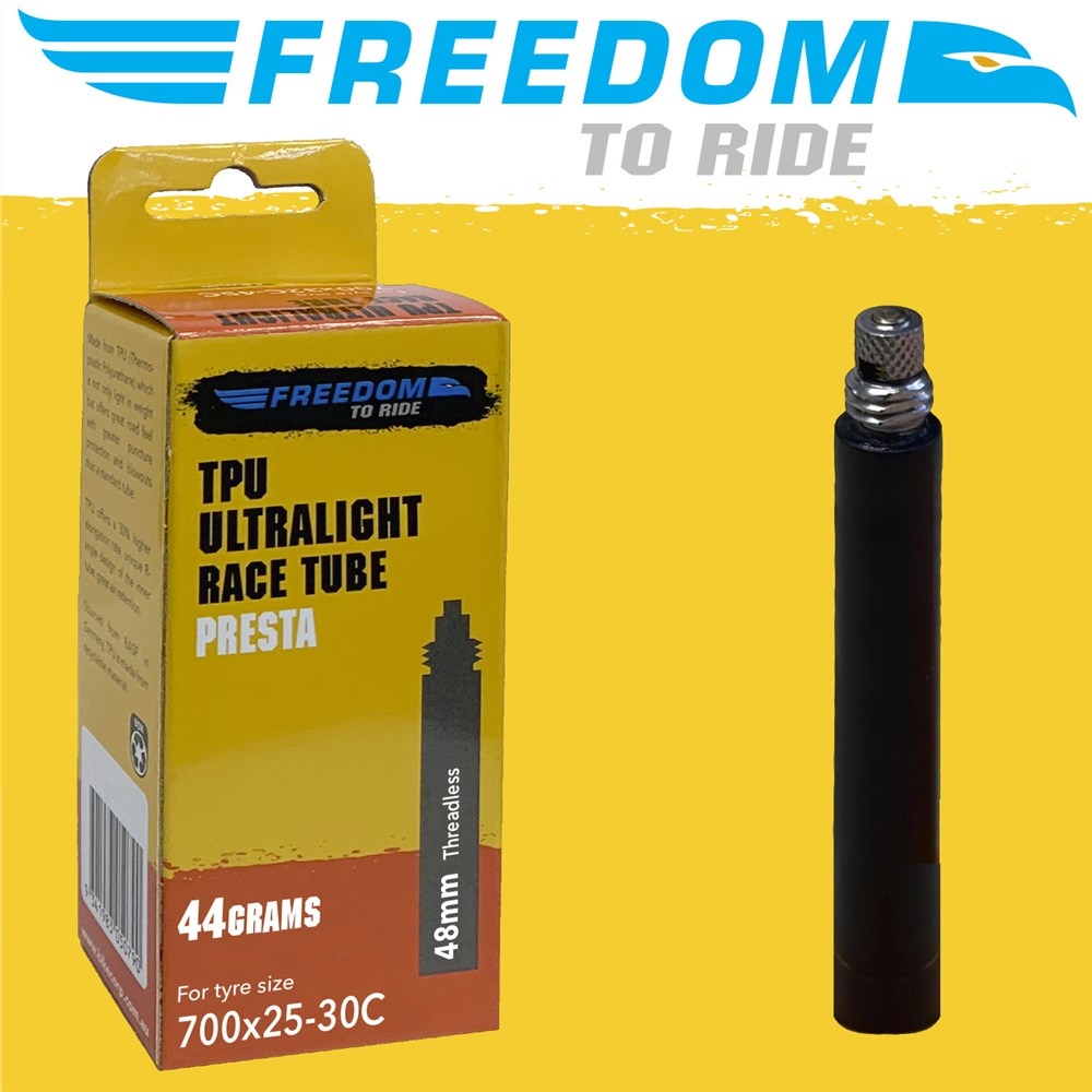 Freedom TPU Ultralight 44 g tube, 700 x 25–30c, 48 mm Presta valve