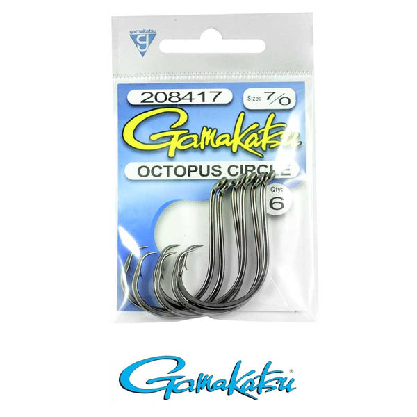 Gamakatsu Octopus Circle offset hooks, size 7/0, six-pack, OCC70